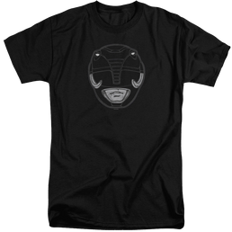 Mighty Morphin Power Rangers Black Ranger Mask - Men's Tall Fit T-Shirt Men's Tall Fit T-Shirt Power Rangers   