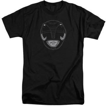Mighty Morphin Power Rangers Black Ranger Mask - Men's Tall Fit T-Shirt Men's Tall Fit T-Shirt Power Rangers   