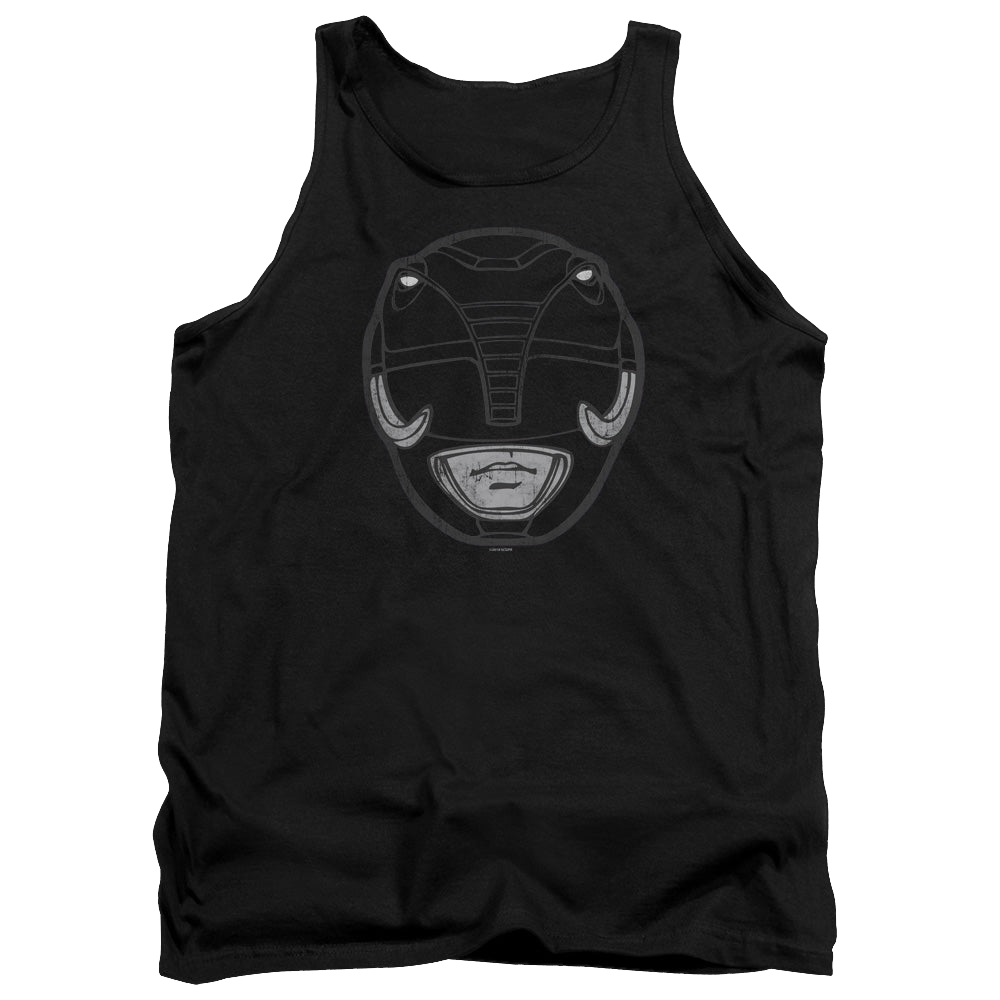 Mighty Morphin Power Rangers Black Ranger Mask - Men's Tank Top Men's Tank Power Rangers   