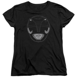Mighty Morphin Power Rangers Black Ranger Mask - Women's T-Shirt Women's T-Shirt Power Rangers   