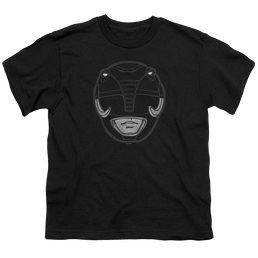 Mighty Morphin Power Rangers Black Ranger Mask - Youth T-Shirt Youth T-Shirt (Ages 8-12) Power Rangers   