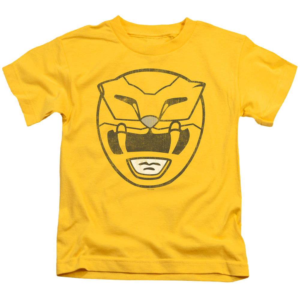 Mighty Morphin Power Rangers Yellow Ranger Mask - Kid's T-Shirt Kid's T-Shirt (Ages 4-7) Power Rangers   
