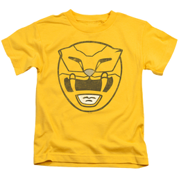 Mighty Morphin Power Rangers Yellow Ranger Mask - Kid's T-Shirt Kid's T-Shirt (Ages 4-7) Power Rangers   