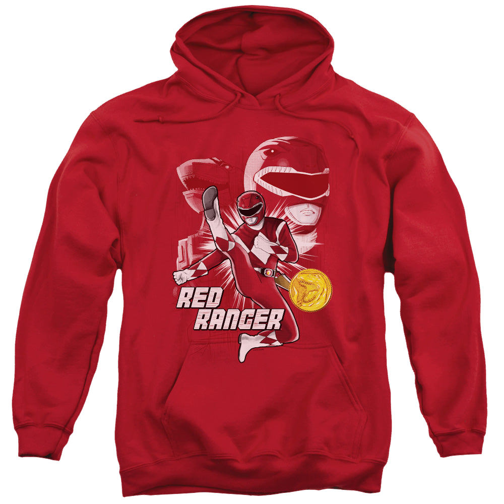 Mighty Morphin Power Rangers Red Ranger - Pullover Hoodie Pullover Hoodie Power Rangers   