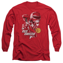 Mighty Morphin Power Rangers Red Ranger - Men's Long Sleeve T-Shirt Men's Long Sleeve T-Shirt Power Rangers   