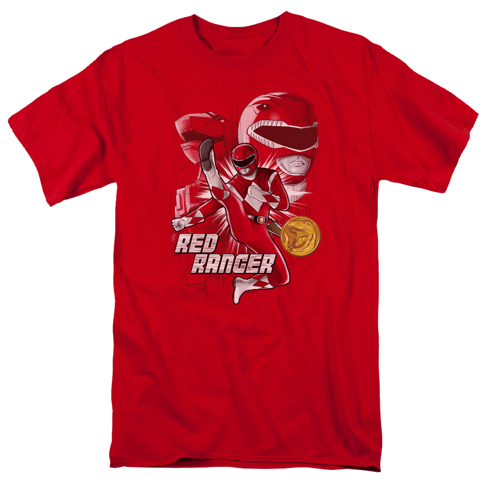 Mighty Morphin Power Rangers Red Ranger - Men's Regular Fit T-Shirt Men's Regular Fit T-Shirt Power Rangers   