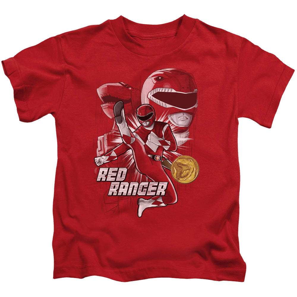 Mighty Morphin Power Rangers Red Ranger - Kid's T-Shirt Kid's T-Shirt (Ages 4-7) Power Rangers   