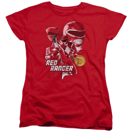 Mighty Morphin Power Rangers Red Ranger - Women's T-Shirt Women's T-Shirt Power Rangers   