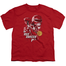 Mighty Morphin Power Rangers Red Ranger - Youth T-Shirt Youth T-Shirt (Ages 8-12) Power Rangers   