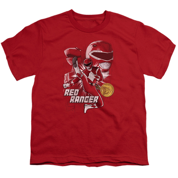Mighty Morphin Power Rangers Red Ranger - Youth T-Shirt Youth T-Shirt (Ages 8-12) Power Rangers   