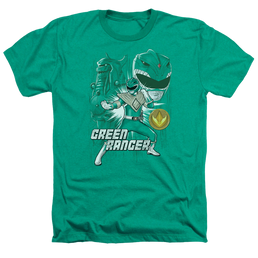 Mighty Morphin Power Rangers Green Ranger - Men's Heather T-Shirt Men's Heather T-Shirt Power Rangers   