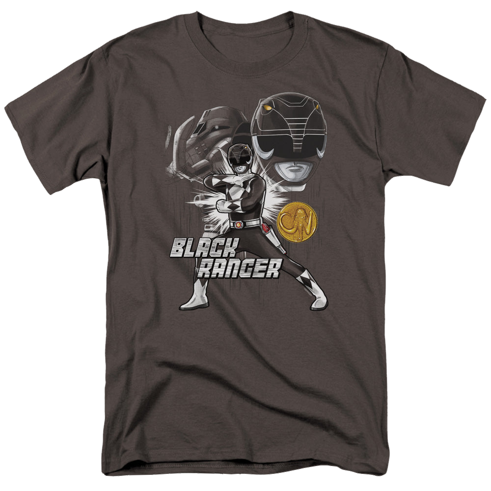 Mighty Morphin Power Rangers Black Ranger - Men's Regular Fit T-Shirt Men's Regular Fit T-Shirt Power Rangers   