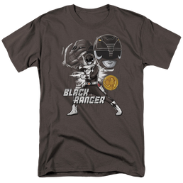 Mighty Morphin Power Rangers Black Ranger - Men's Regular Fit T-Shirt Men's Regular Fit T-Shirt Power Rangers   