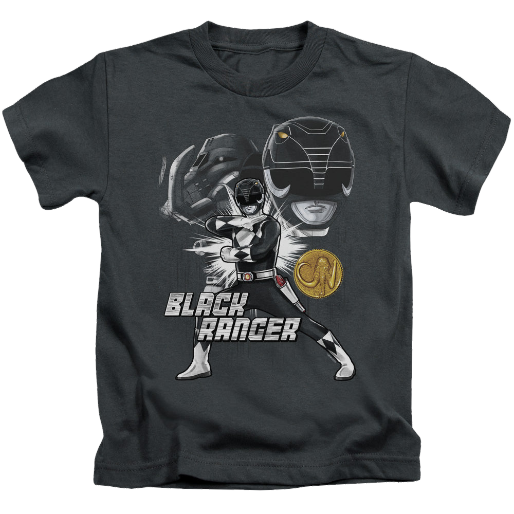 Mighty Morphin Power Rangers Black Ranger - Kid's T-Shirt Kid's T-Shirt (Ages 4-7) Power Rangers   