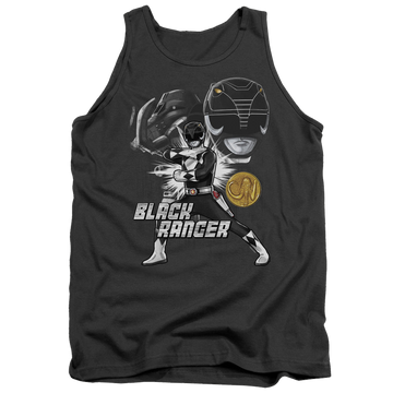 Mighty Morphin Power Rangers Black Ranger - Men's Tank Top Men's Tank Power Rangers   