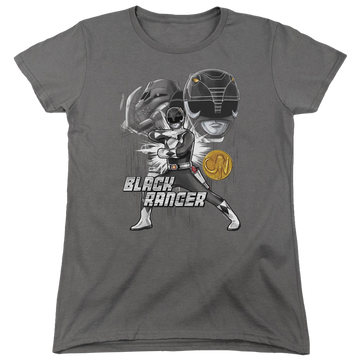 Mighty Morphin Power Rangers Black Ranger - Women's T-Shirt Women's T-Shirt Power Rangers   