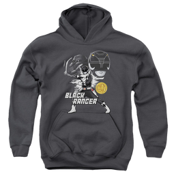 Mighty Morphin Power Rangers Black Ranger - Youth Hoodie Youth Hoodie (Ages 8-12) Power Rangers   