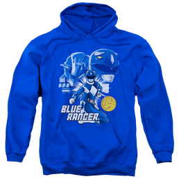 Mighty Morphin Power Rangers Blue Ranger - Pullover Hoodie Pullover Hoodie Power Rangers   