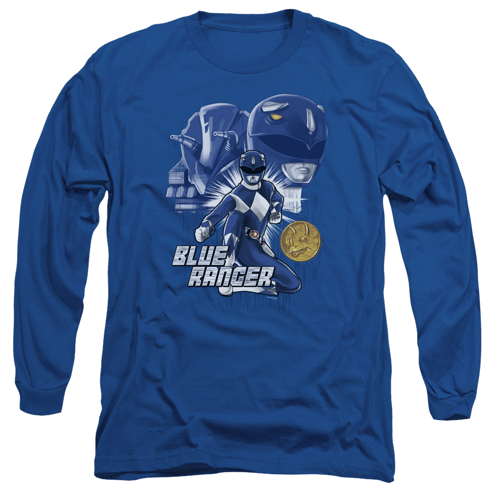 Mighty Morphin Power Rangers Blue Ranger - Men's Long Sleeve T-Shirt Men's Long Sleeve T-Shirt Power Rangers   