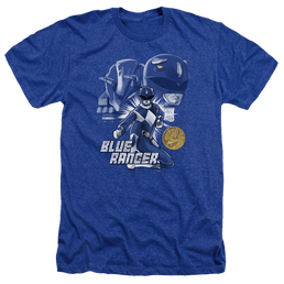 Mighty Morphin Power Rangers Blue Ranger - Men's Heather T-Shirt Men's Heather T-Shirt Power Rangers   