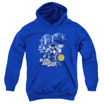 Mighty Morphin Power Rangers Blue Ranger - Youth Hoodie Youth Hoodie (Ages 8-12) Power Rangers   