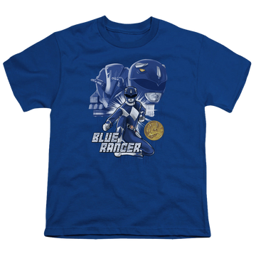 Mighty Morphin Power Rangers Blue Ranger - Youth T-Shirt Youth T-Shirt (Ages 8-12) Power Rangers   