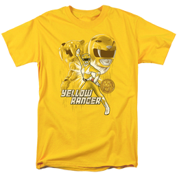 Mighty Morphin Power Rangers Yellow Ranger - Men's Regular Fit T-Shirt Men's Regular Fit T-Shirt Power Rangers   