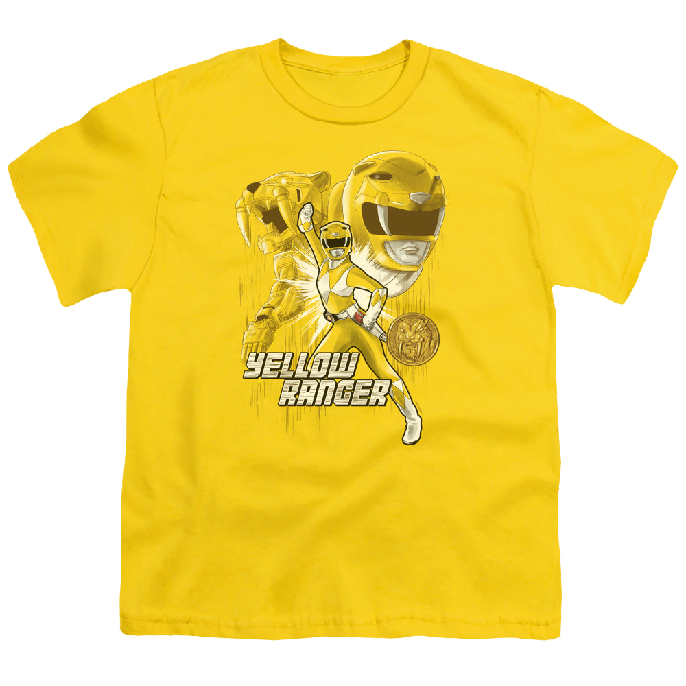 Mighty Morphin Power Rangers Yellow Ranger - Youth T-Shirt Youth T-Shirt (Ages 8-12) Power Rangers   