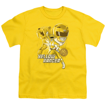 Mighty Morphin Power Rangers Yellow Ranger - Youth T-Shirt Youth T-Shirt (Ages 8-12) Power Rangers   