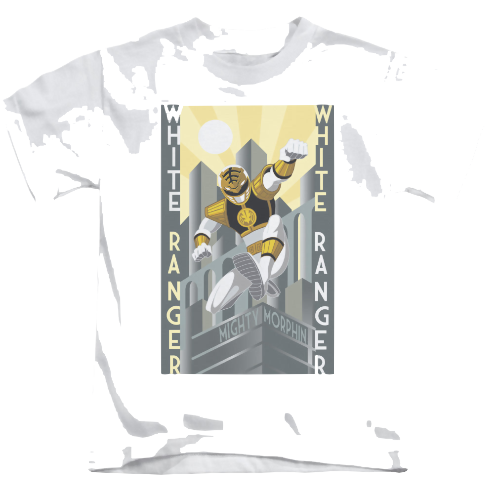 Mighty Morphin Power Rangers White Ranger Deco - Kid's T-Shirt Kid's T-Shirt (Ages 4-7) Power Rangers   