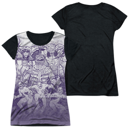 Power Rangers Baddies Sub - Juniors Black Back T-Shirt Juniors Black Back T-Shirt Power Rangers   