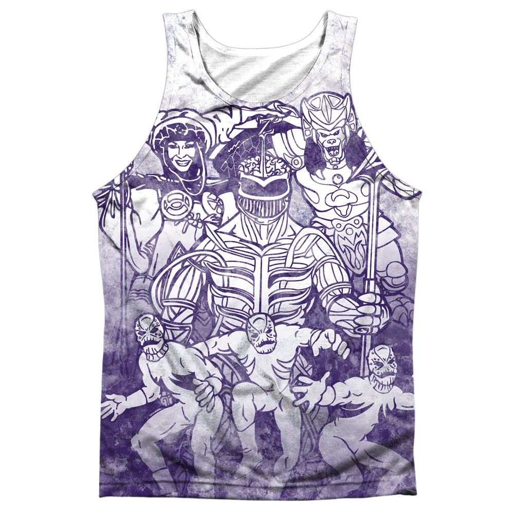 Power Rangers Baddies Sub - Men's All Over Print Tank Top Men's All Over Print Tank Power Rangers   