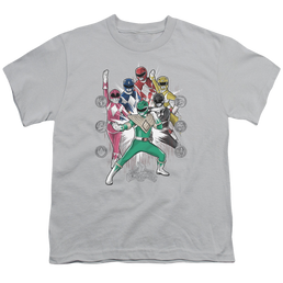 Power Rangers Ranger Manga - Youth T-Shirt Youth T-Shirt (Ages 8-12) Power Rangers   
