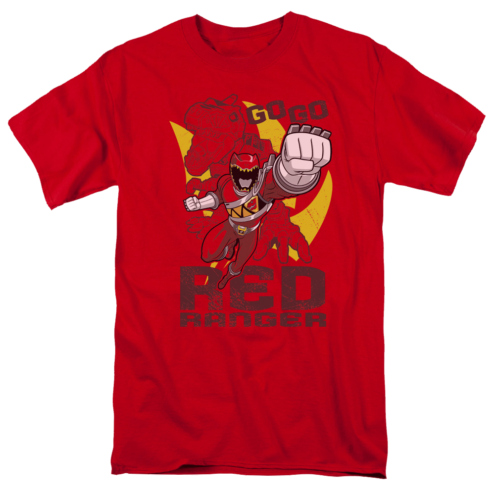 Power Rangers Dino Charge Go Red - Men's Regular Fit T-Shirt Men's Regular Fit T-Shirt Power Rangers   