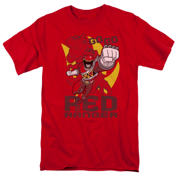 Power Rangers Dino Charge Go Red - Men's Regular Fit T-Shirt Men's Regular Fit T-Shirt Power Rangers   