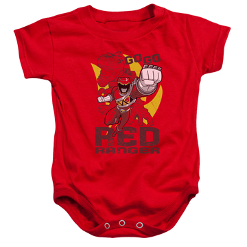 Power Rangers Dino Charge Go Red - Baby Bodysuit Baby Bodysuit Power Rangers   