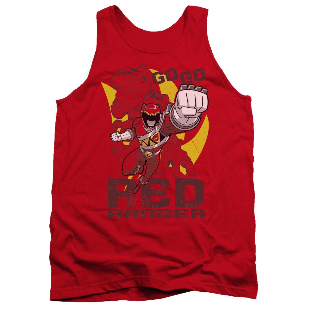 Power Rangers Dino Charge Go Red - Men's Tank Top Men's Tank Power Rangers   