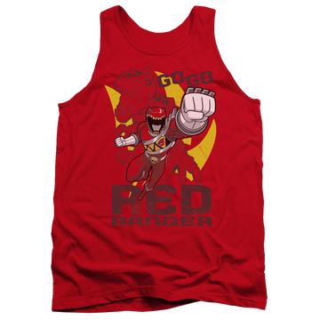 Power Rangers Dino Charge Go Red - Men's Tank Top Men's Tank Power Rangers   