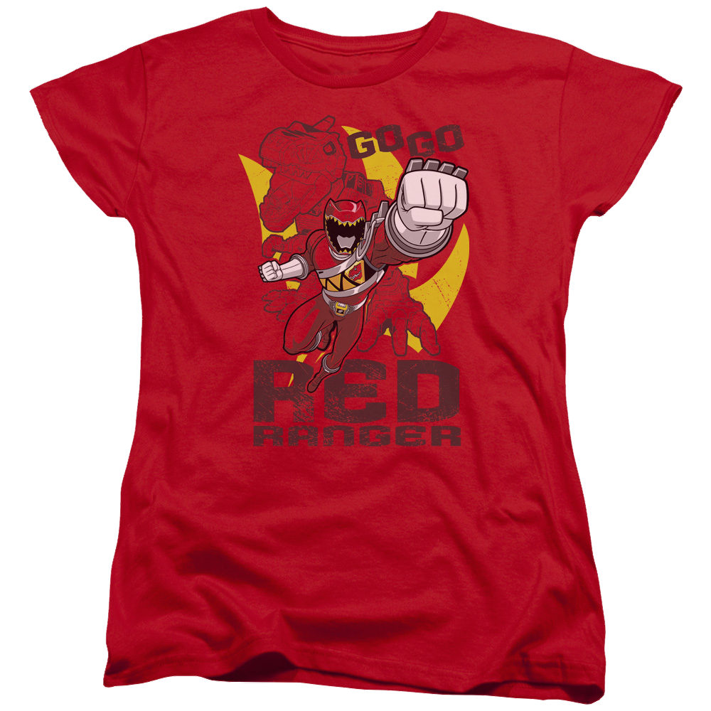 Power Rangers Dino Charge Go Red - Women's T-Shirt Women's T-Shirt Power Rangers   