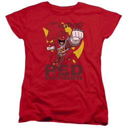 Power Rangers Dino Charge Go Red - Women's T-Shirt Women's T-Shirt Power Rangers   