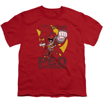 Power Rangers Dino Charge Go Red - Youth T-Shirt Youth T-Shirt (Ages 8-12) Power Rangers   