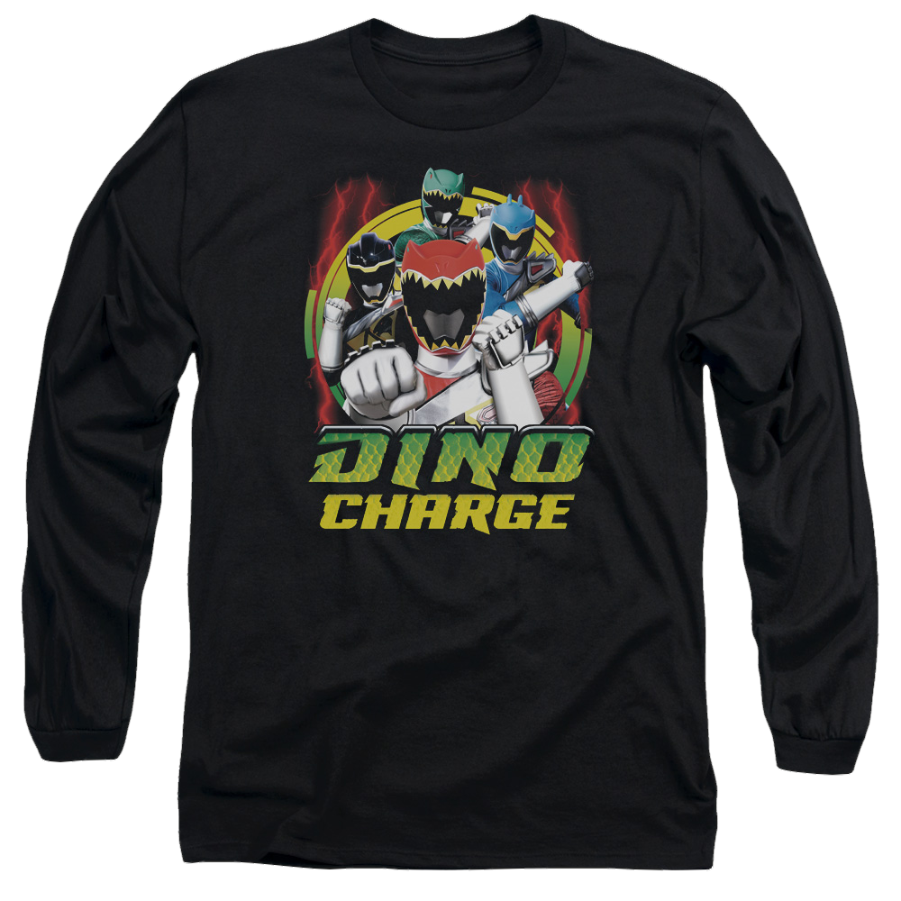 Power Rangers Dino Charge Dino Lightning - Men's Long Sleeve T-Shirt Men's Long Sleeve T-Shirt Power Rangers   