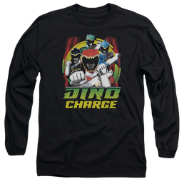 Power Rangers Dino Charge Dino Lightning - Men's Long Sleeve T-Shirt Men's Long Sleeve T-Shirt Power Rangers   