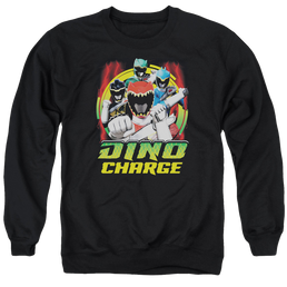 Power Rangers Dino Charge Dino Lightning - Men's Crewneck Sweatshirt Men's Crewneck Sweatshirt Power Rangers   