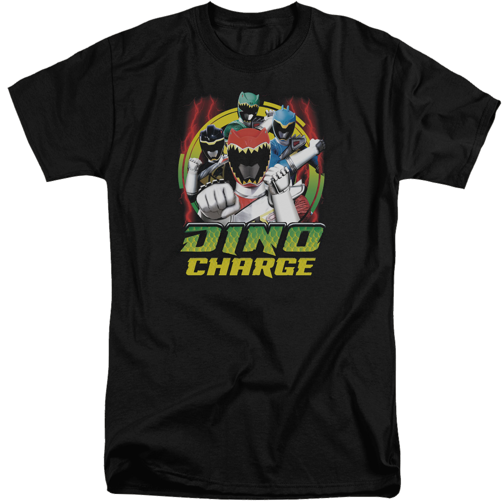 Power Rangers Dino Charge Dino Lightning - Men's Tall Fit T-Shirt Men's Tall Fit T-Shirt Power Rangers   