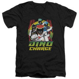 Power Rangers Dino Charge Dino Lightning - Men's V-Neck T-Shirt Men's V-Neck T-Shirt Power Rangers   