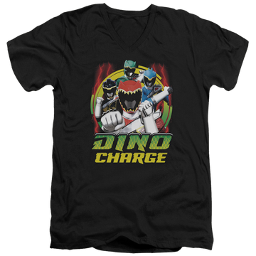 Power Rangers Dino Charge Dino Lightning - Men's V-Neck T-Shirt Men's V-Neck T-Shirt Power Rangers   