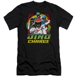 Power Rangers Dino Charge Dino Lightning - Men's Premium Slim Fit T-Shirt Men's Premium Slim Fit T-Shirt Power Rangers   