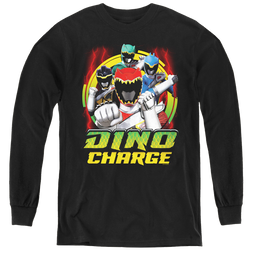 Power Rangers Dino Charge Dino Lightning - Youth Long Sleeve T-Shirt Youth Long Sleeve T-Shirt Power Rangers   