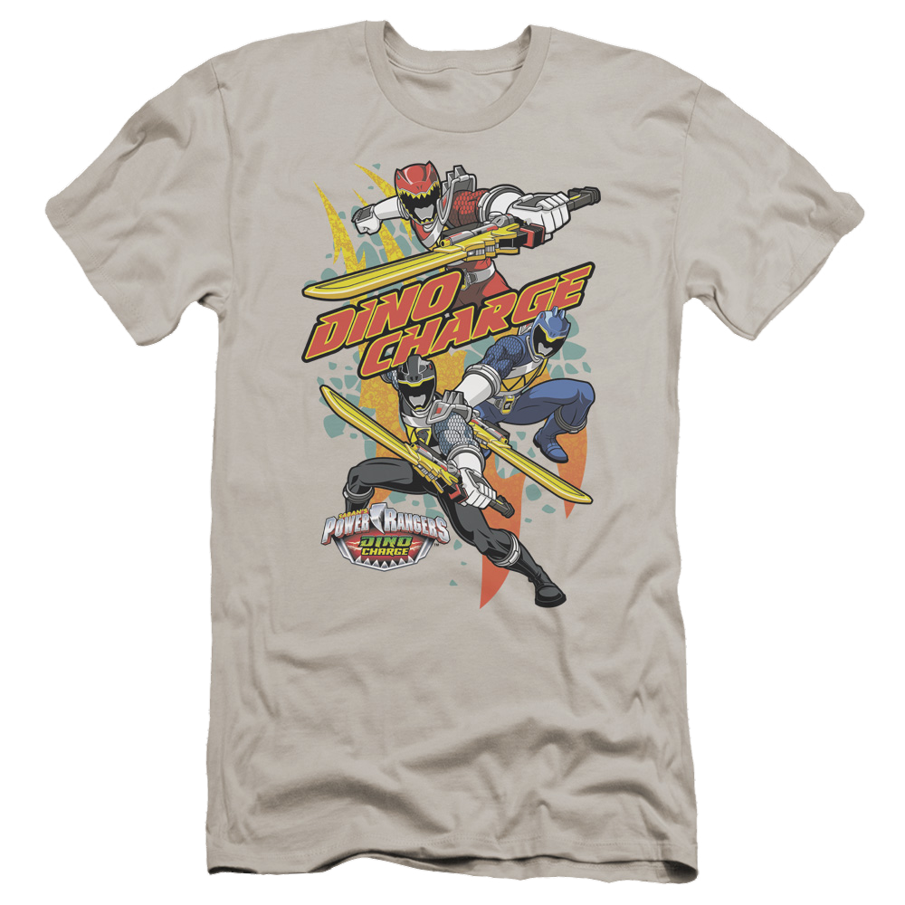 Power Rangers Dino Charge Swords Out - Men's Premium Slim Fit T-Shirt Men's Premium Slim Fit T-Shirt Power Rangers   